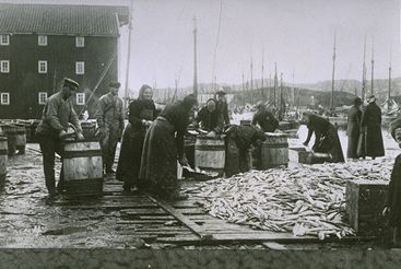 families working at the docks